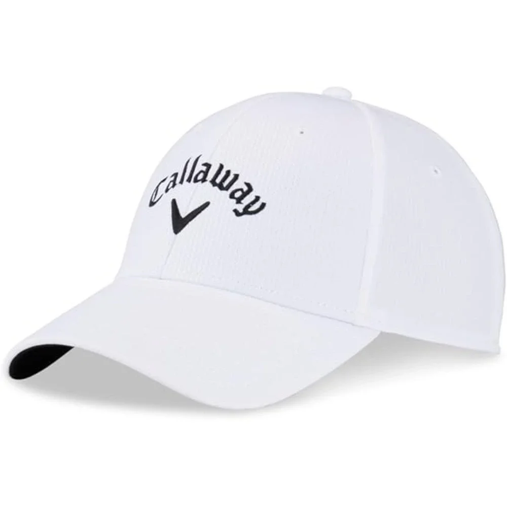Callaway Unisex Adult Perf Front Crest Str Cap, White - Picture 2 of 5